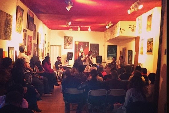 A weekly open mic event at A Poet Art Gallery