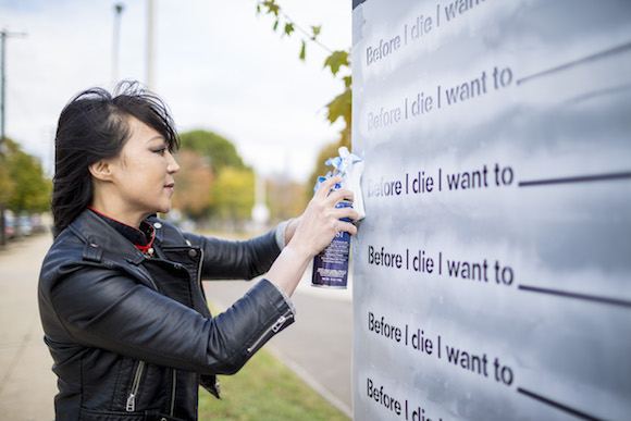 Artist Candy Change asks 'Before I die I want to...'
