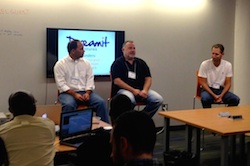 DreamIt Ventures founders, from left, Mike Levinson, David Bookspan and Steve Welch