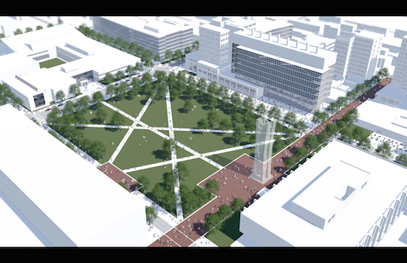 Rendering of Temple's expanded quad