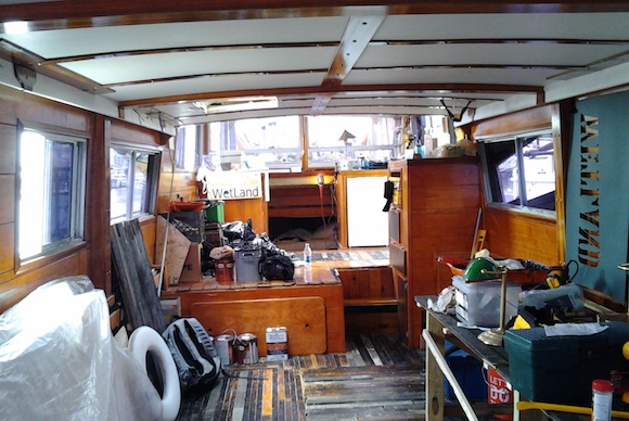 The floating gallery/galley