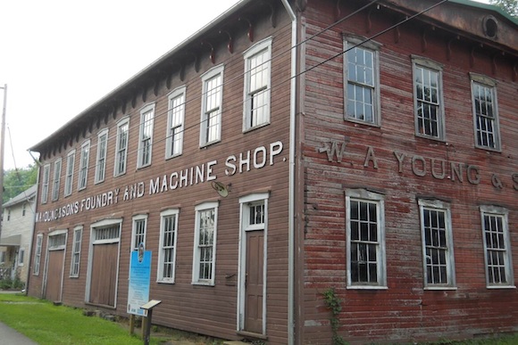 A historic foundry at Rices Landing