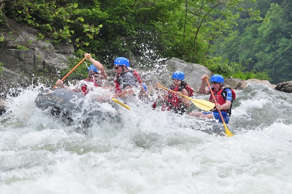 White water rafting on the Youghiogheny River.