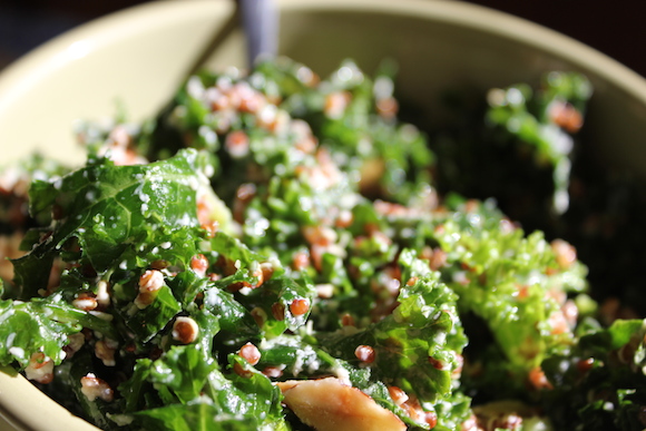 kale salad with tehina dressing
